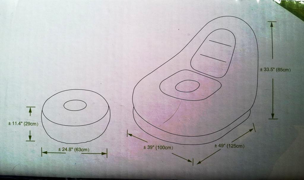 JILONG~DELUXE MODERN PORTBLE LOUNGER~OTTOMAN FOOT STOOL~GAME CAUCH SOFA SEAT SET