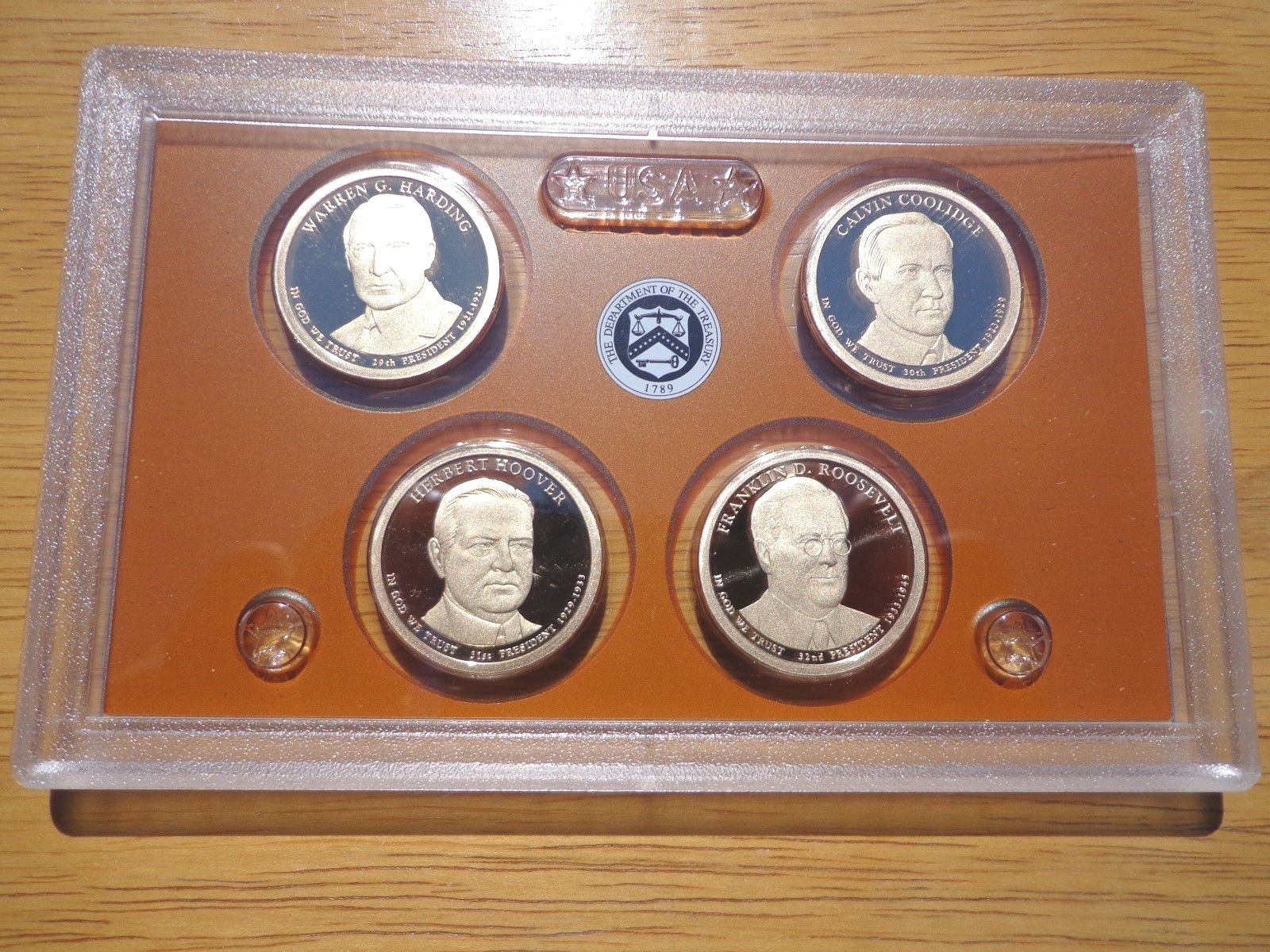 2014 S Presidential Proof Dollar Set  No Box or Coa