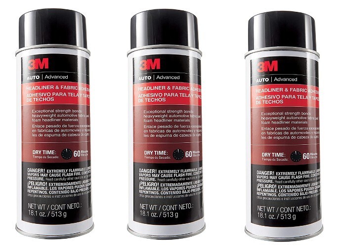 3M Headliner & Fabric Adhesive - 18.1oz (38808) (3 Pack)