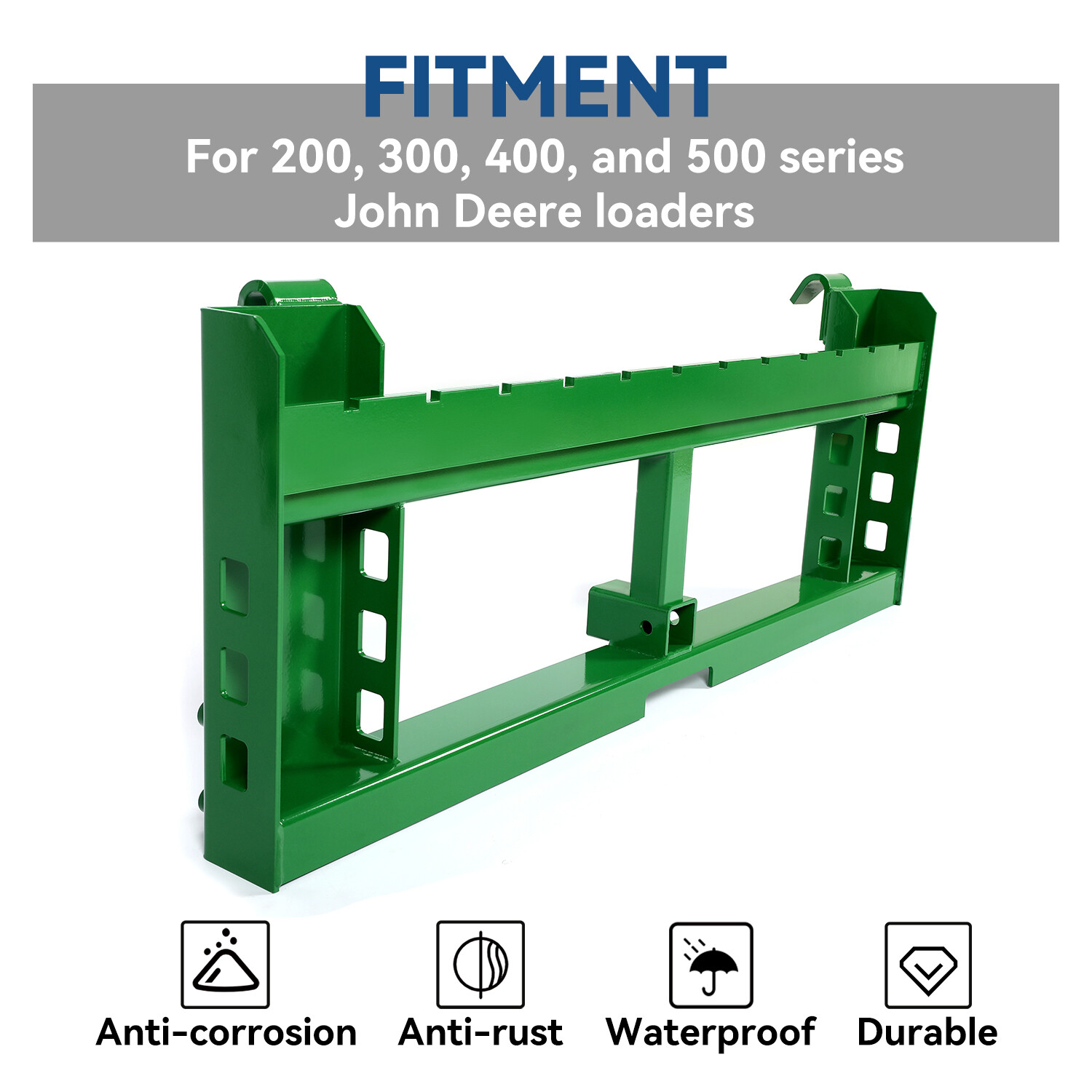 Pallet Fork Frame 50" Fits John Deere loaders 2" Receiver Hitch NEW