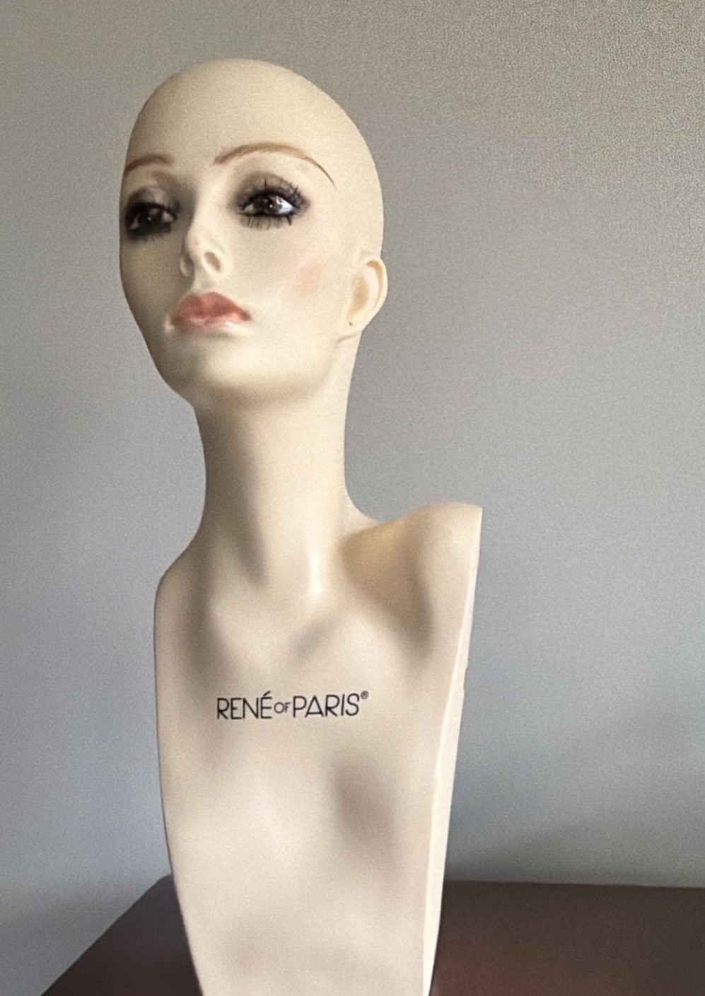 Vintage Rene of Paris Fiberglass Mannequin Head for Wigs Hats Cosmetology 20”