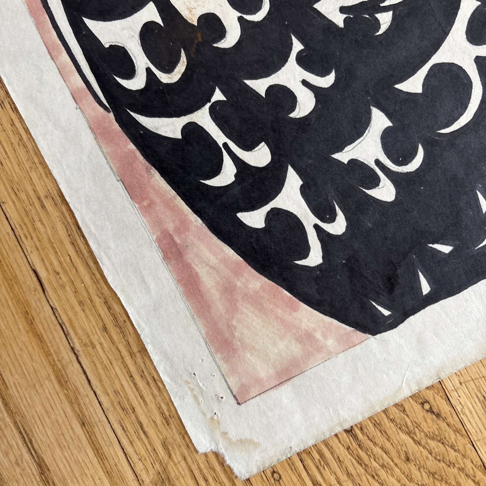 Fillmore Poster B. G. 57 Sketch Ink Hand Colored Art