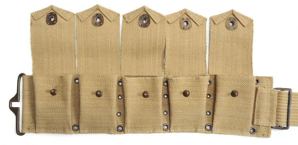 WW1 US Army Dismounted M1917 Cartridge Belt M1903 Springfield JT&L 1918