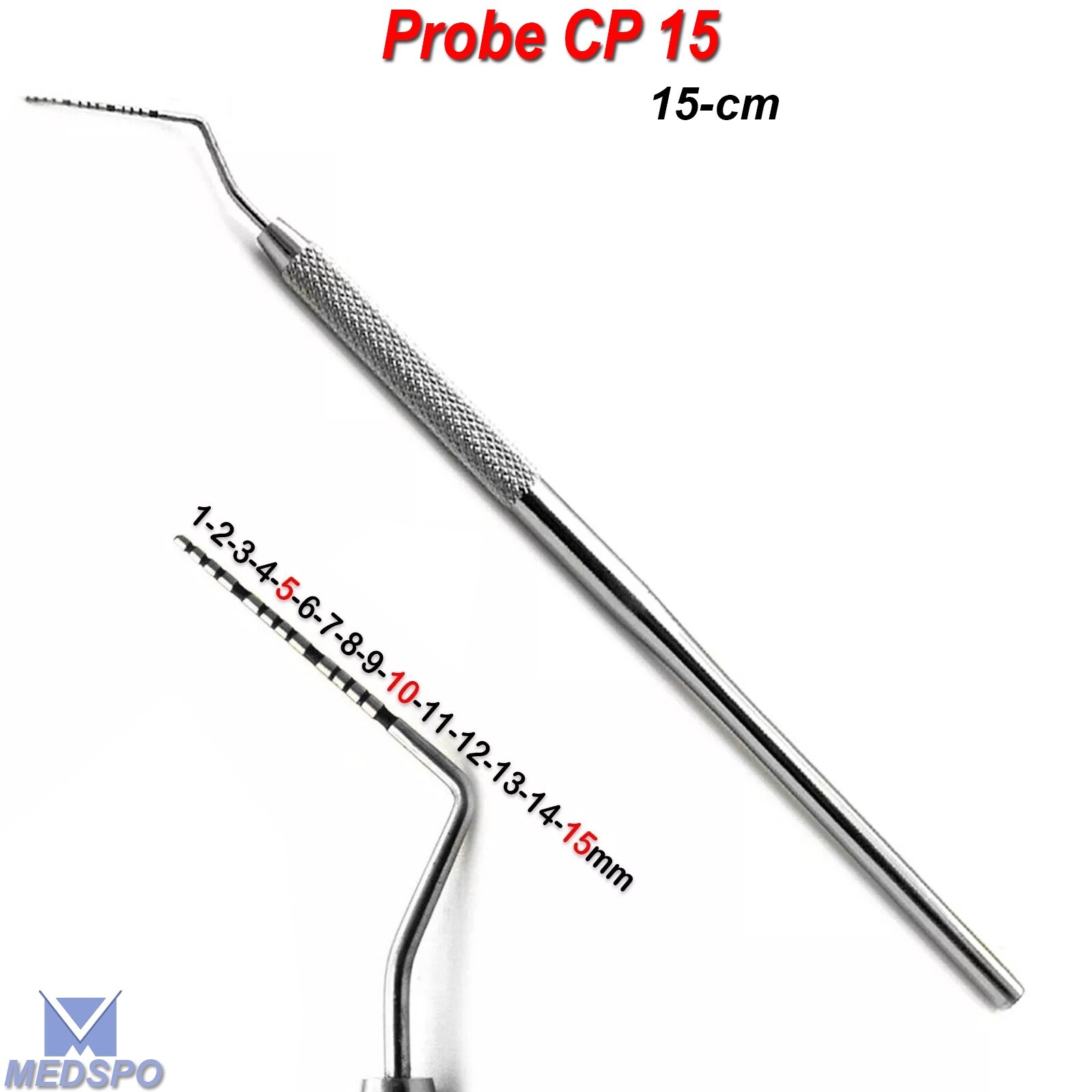 Dental UNC-15 CP Probe Color Coded-Marking Probe Periodontal Examination probe