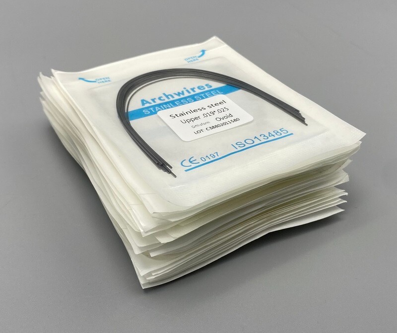 Dental Orthodontic Arch Wire NiTi Stainless Steel Ovoid/Natural Round Wires