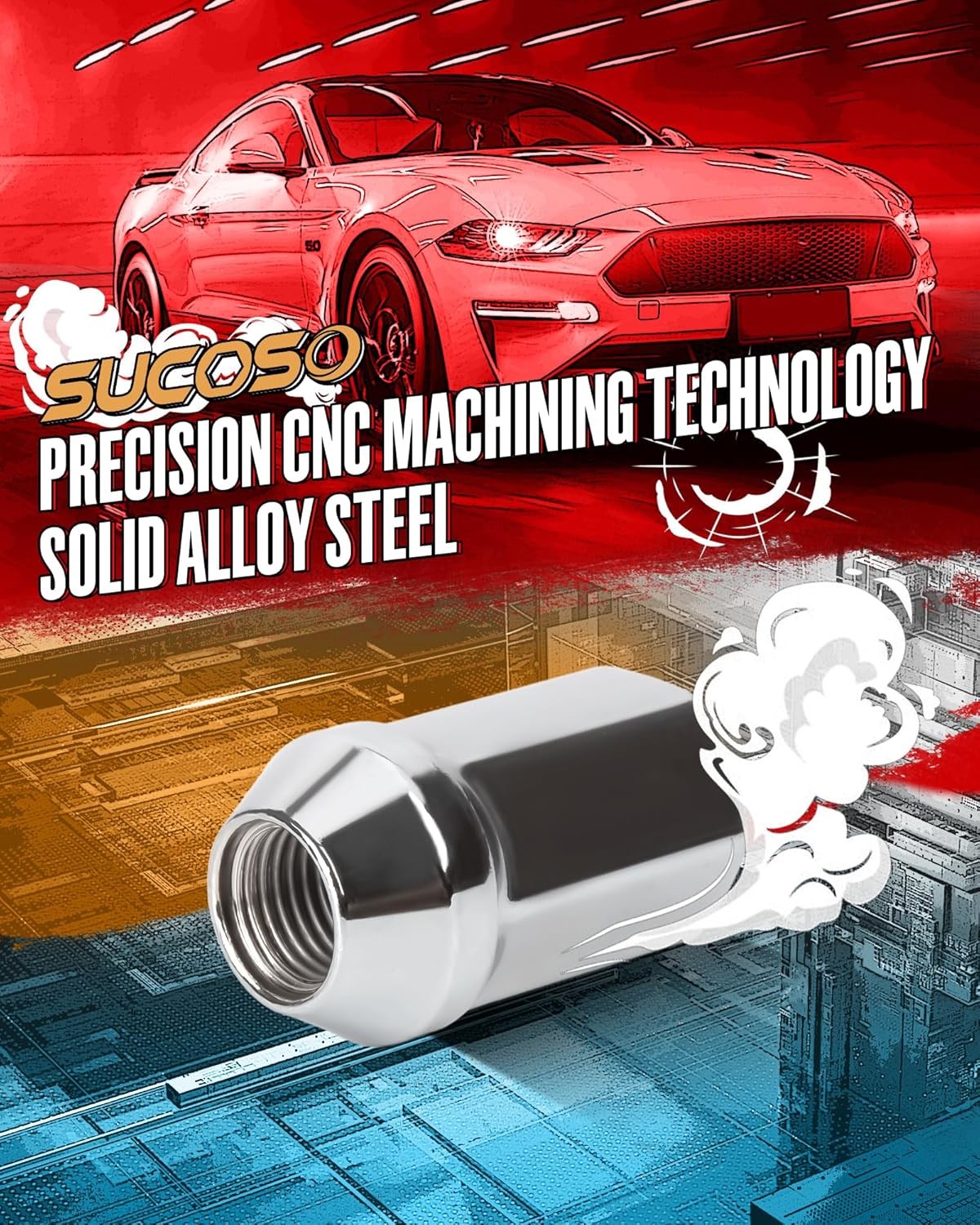 32pcs 14x1.5 OEM Lug Nuts Replacement 2008-2024 Chevy Silverado GMC Sierra 2500