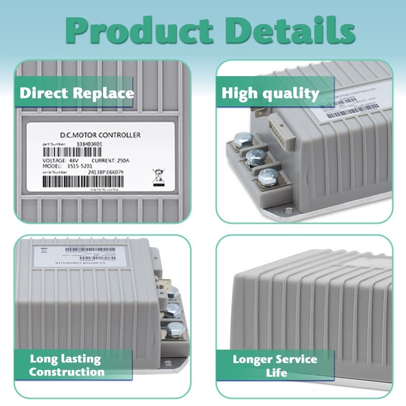 48V 250A 1515-5201 Motor Controller fit Curtis Club Car DS & Precedent Golf Cart