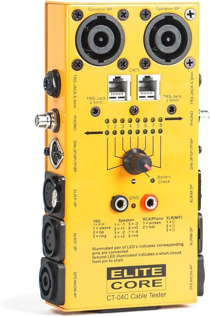 Elite Core OSP CT-04C Cable Tester Speaker & Network