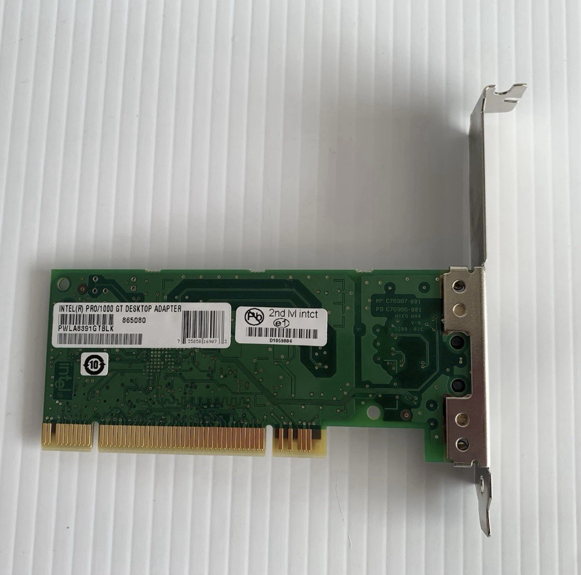 Intel PRO/1000 GT PCI Gigabit Ethernet Desktop Adapter LAN Card PWLA8391GTBLK