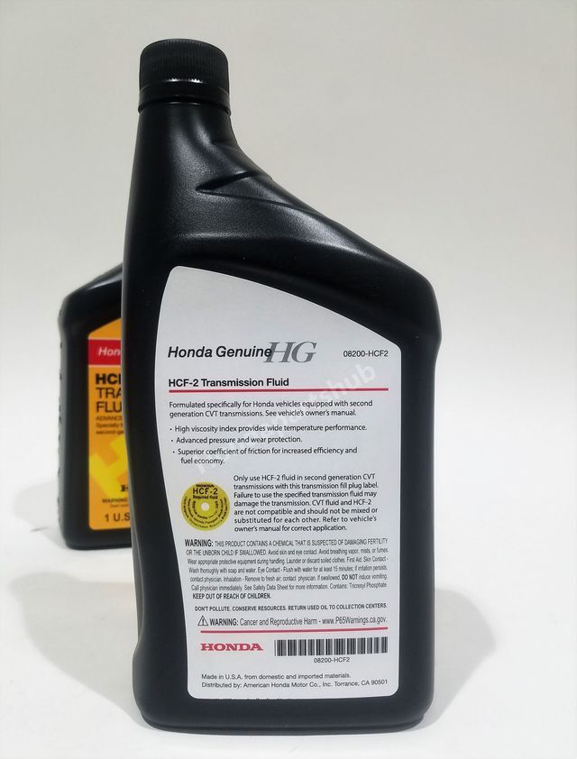 Honda Genuine HCF-2 Transmission Fluid Change Kit 4 U.S.Qt/946ml w/Drain Plug Wa