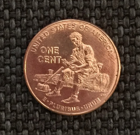 2009 P Lincoln penny, FORMATIVE YEARS, actual coin in picture, free shipping.