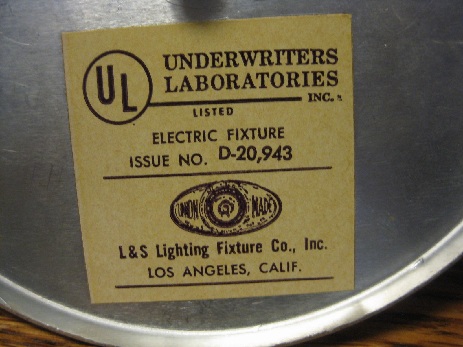 Vintage 1978 Bathroom Wall Light Fixture Sconce - Brushed Aluminum L&S Lighting