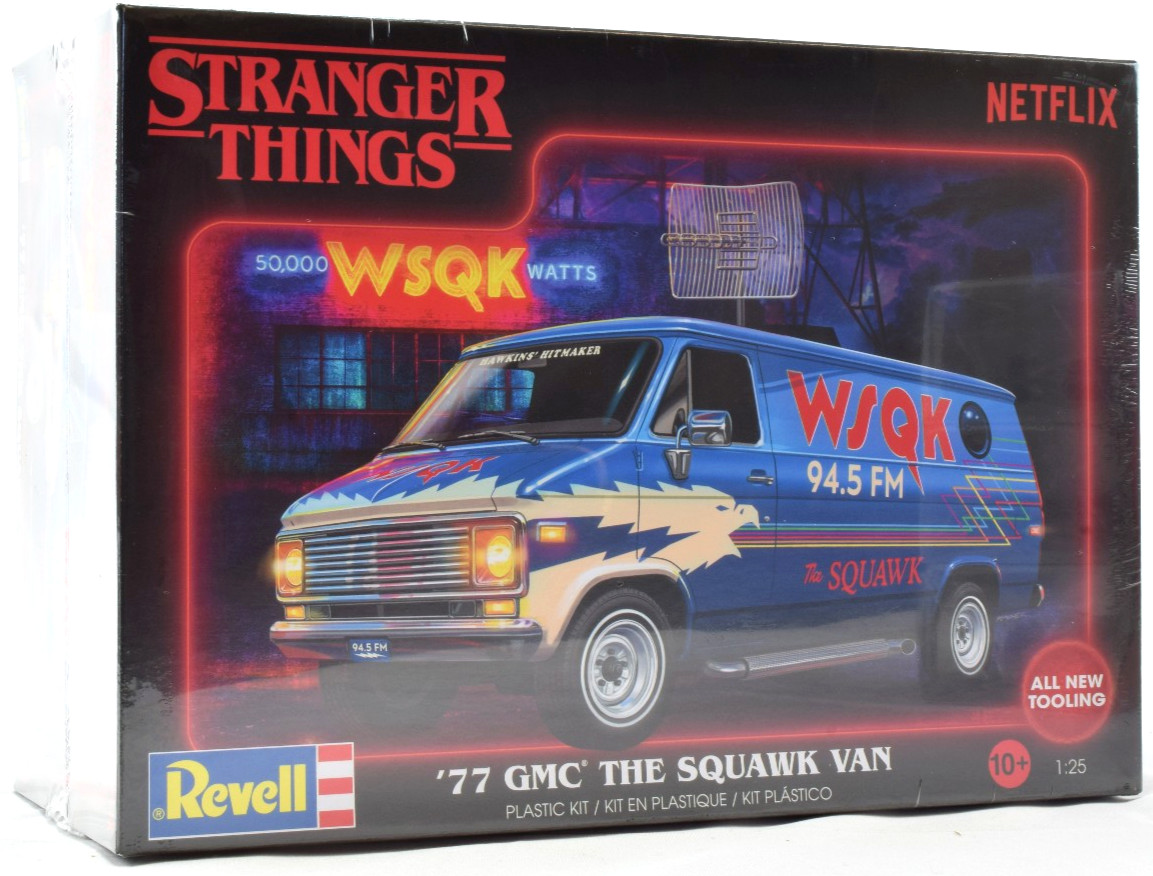 Revell '77 GMC "The Squawk Van" - Stranger Things 1/25 Scale Plastic Model 14578