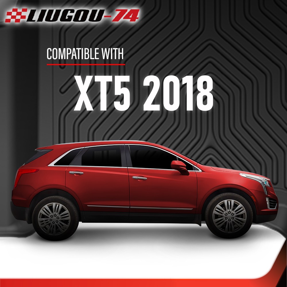 All Weather TPE Floor Mats & Trunk Cargo Liner Black Fit For Cadillac XT5 2018