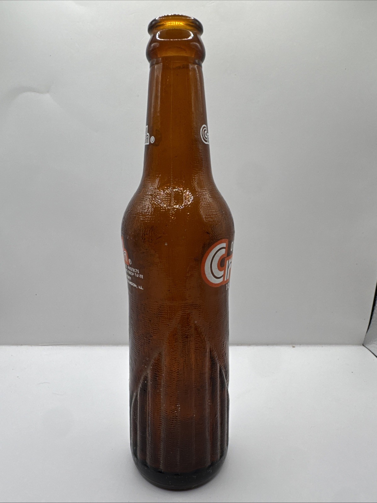 Orange Crush 10 oz Amber Brown Soda Bottle