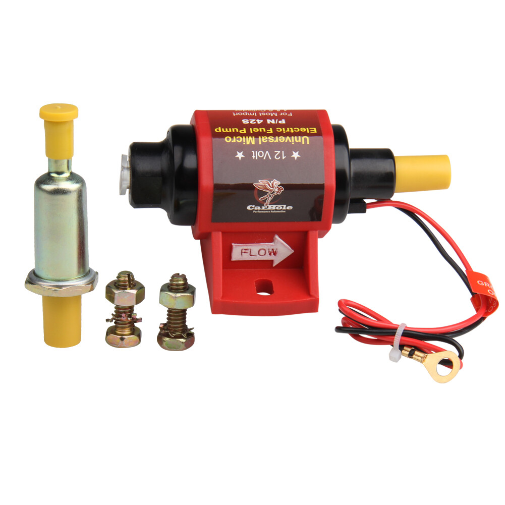 2-3 PSI 28 GPH Low Pressure Electric Inline Fuel Pump Carburetor Gas Universal