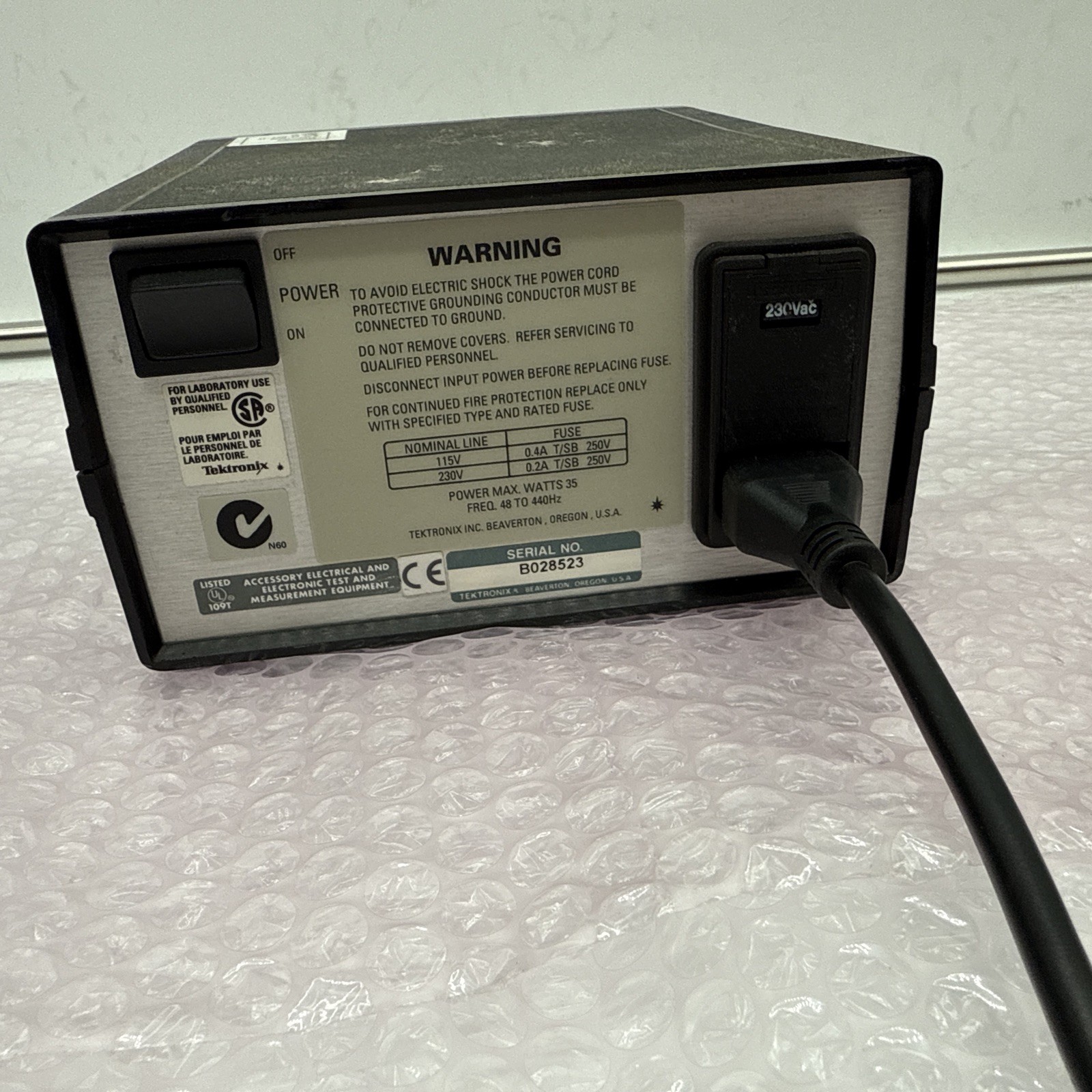 Used Tektronix 1103 Power Supply Tekprobe 2-Channel Tested Working