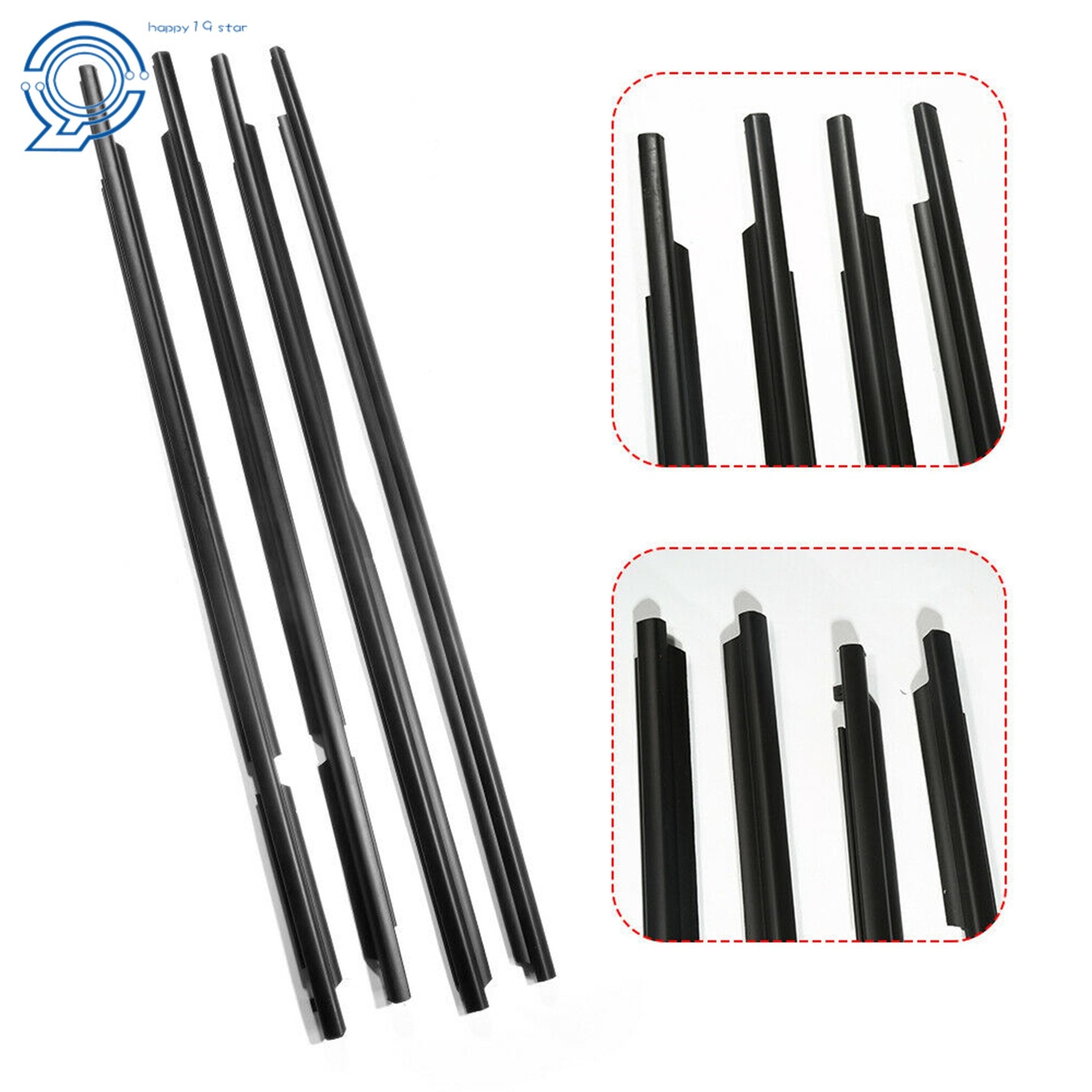 Weatherstrip Rubber Window Belt Moulding For LEXUS GX470 2003-2009 75722-60080