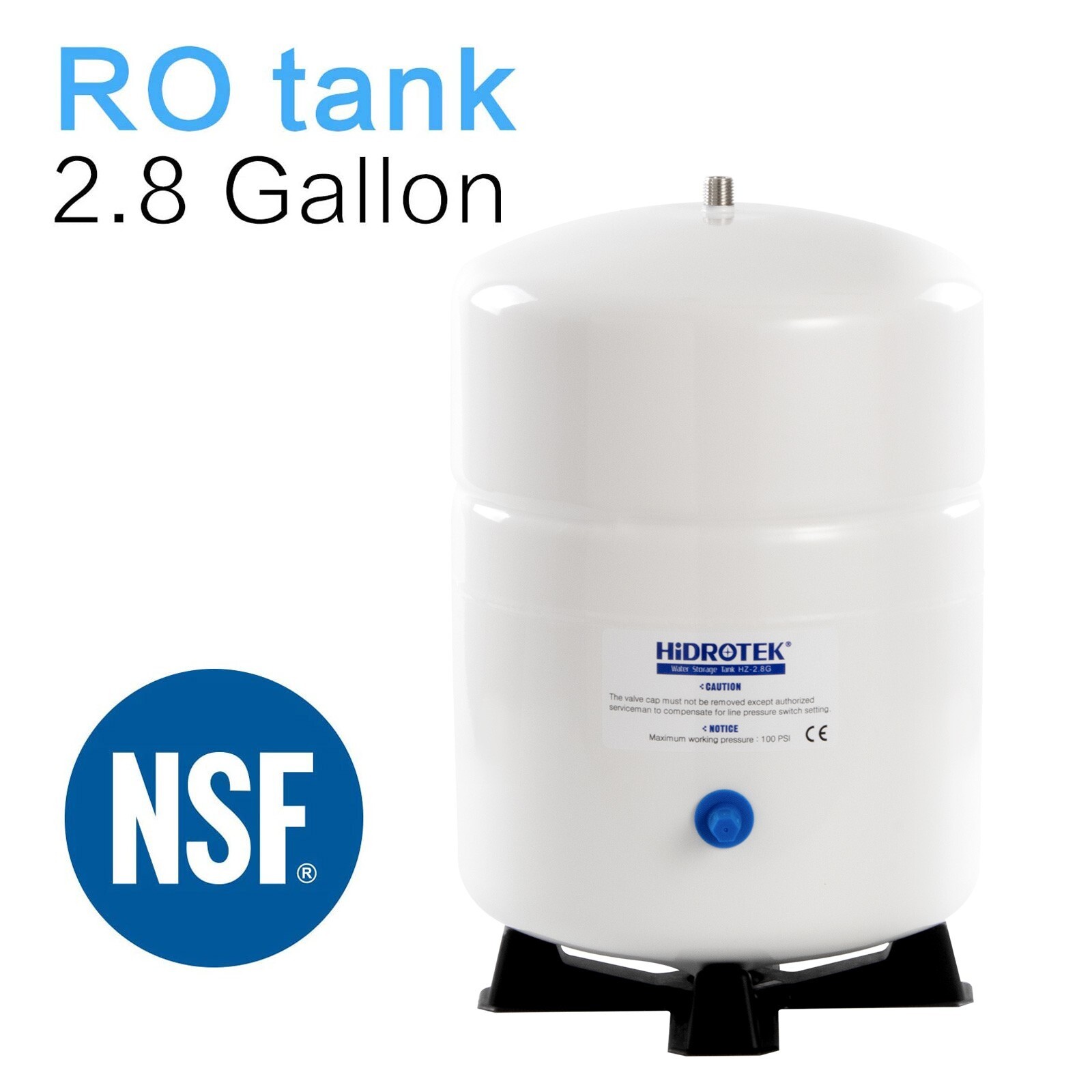 2.8 Gallon RO Water Storage Tank for Reverse Osmosis System NSF Certificated