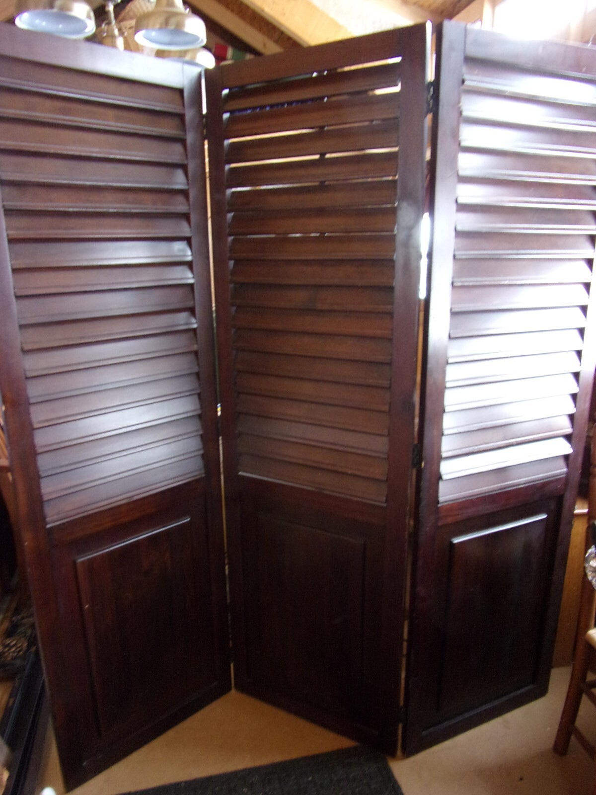 Rare Vintage Pier One Imports Solid Wood Room Divider - LOCAL PICKUP ONLY