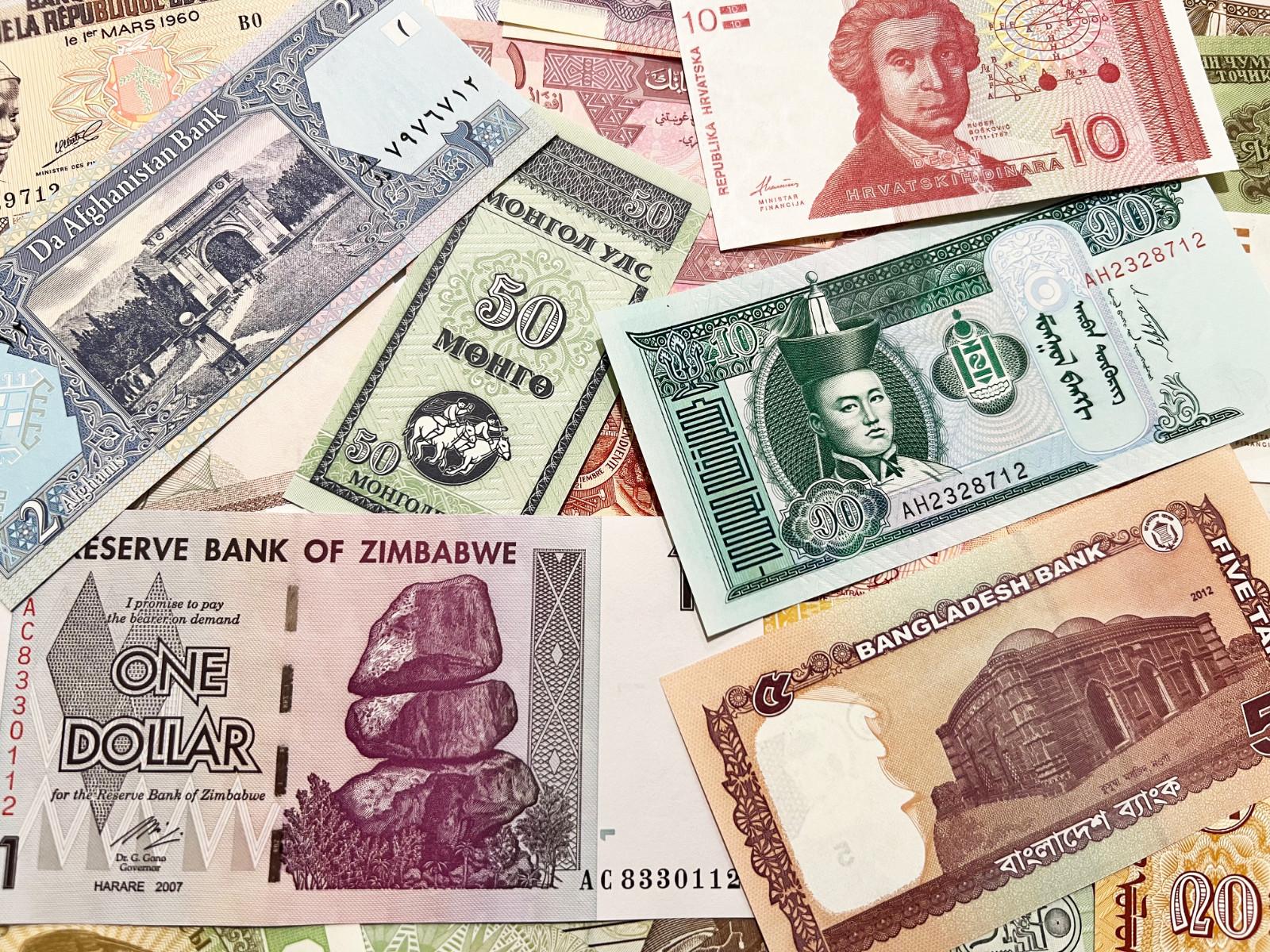 50 Banknote World Paper Money Lot Set Currency Collection Cash Variety Pack