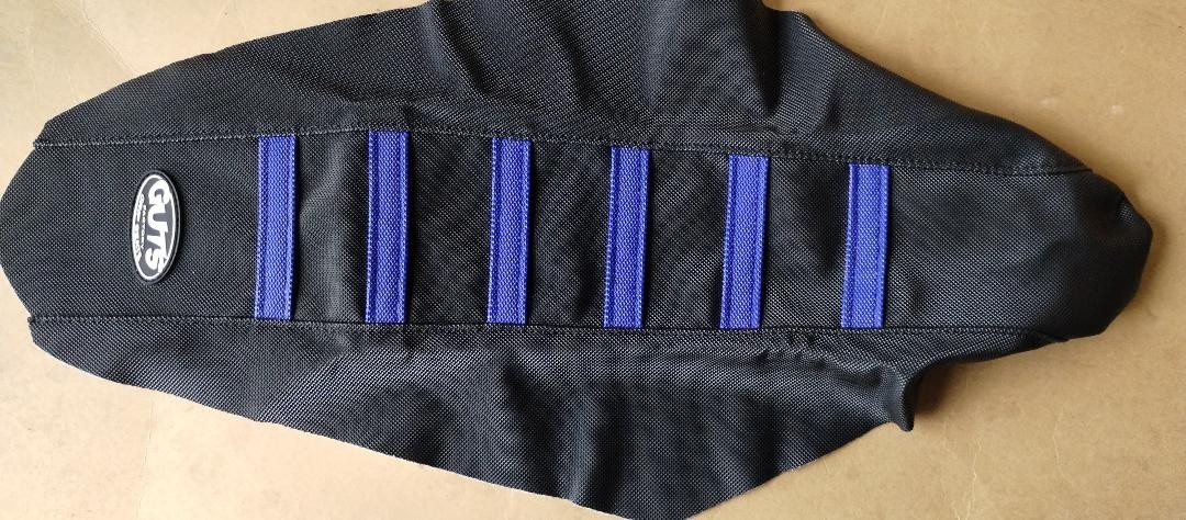 GUTS ribbed Gripper Seat Cover KTM  85SX SX85  SX105 85SX  2013-2017   BLK/Blue