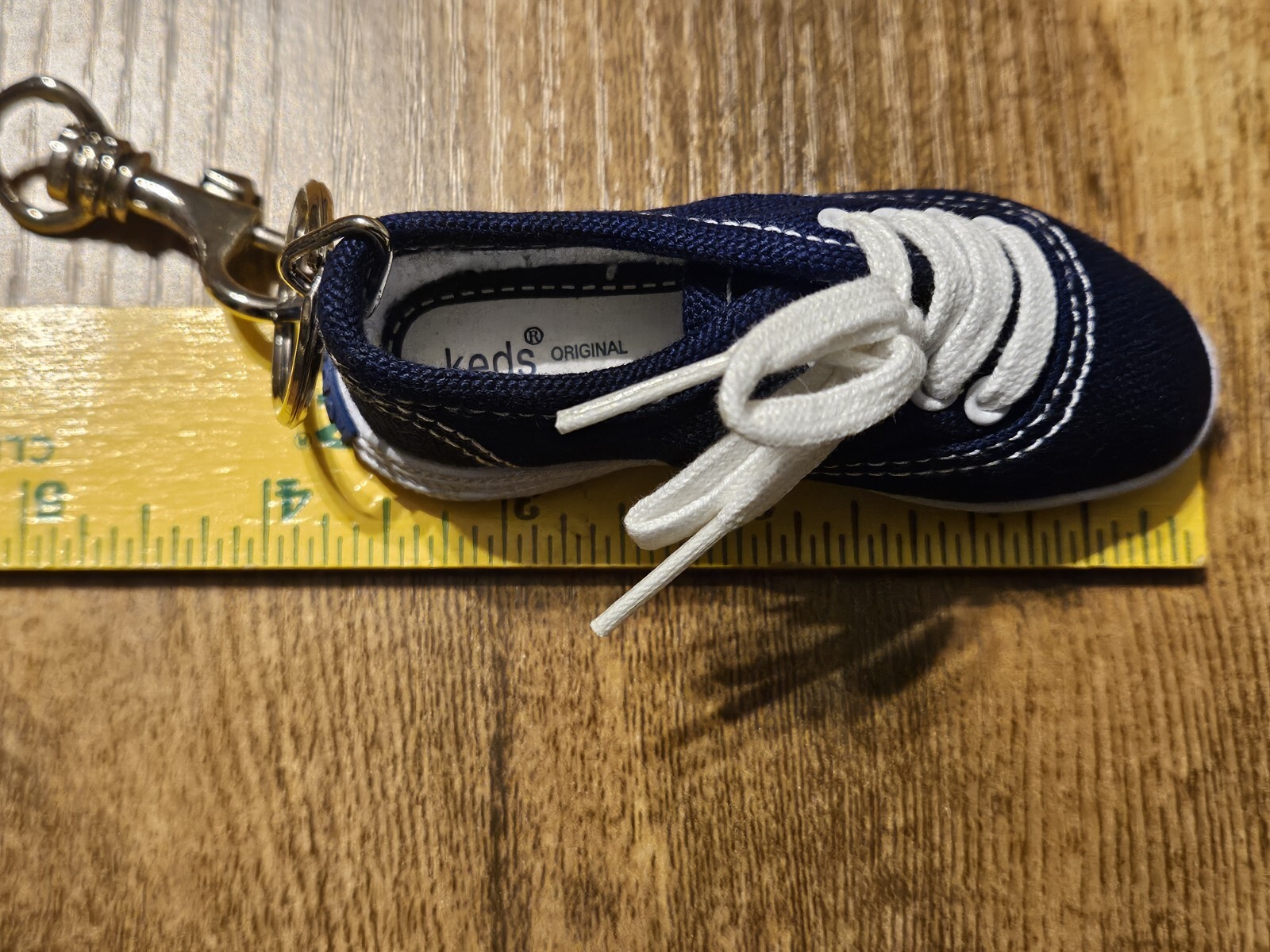 New - KEDS Original Blue Sneaker Shoe Keychain Bag Hanger 3-3/4" Long 👟