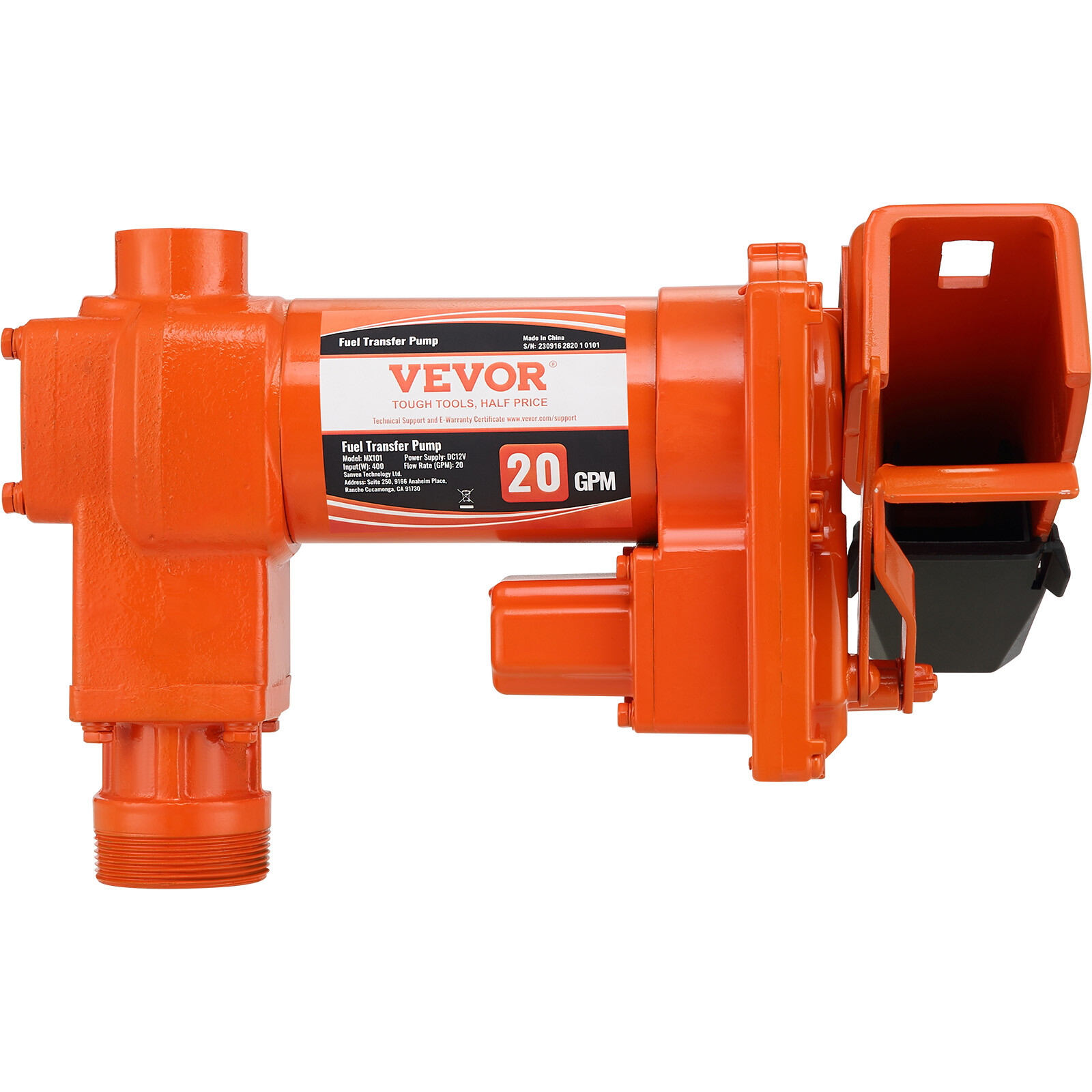 VEVOR Fuel Transfer Pump Gasoline Pump 20GPM 12V for Transfer of Gasoline Diesel