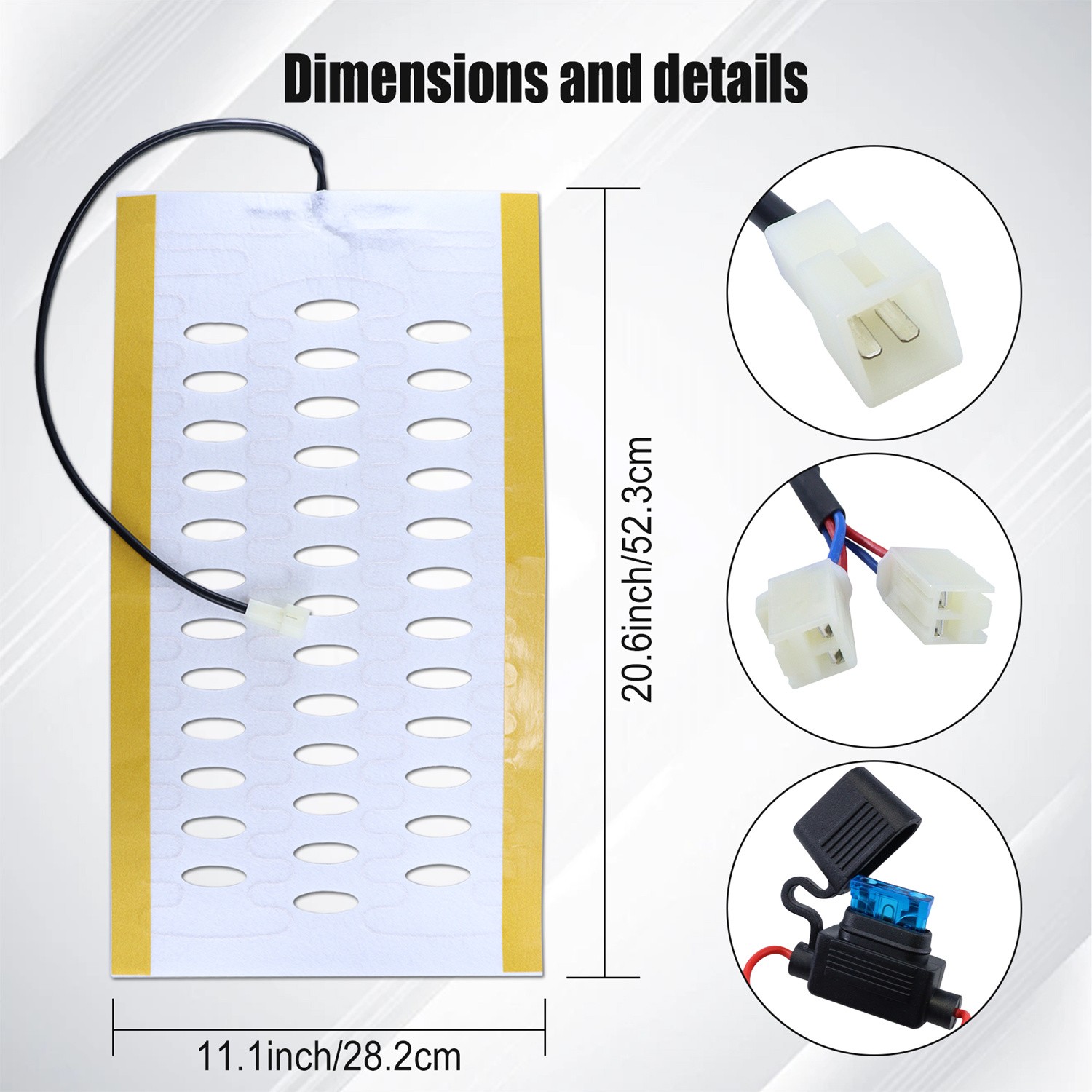 2 Seats Built-In Car Seat Heater Kit Fit 12V Alloy Wire Heating Pads 3 Levels