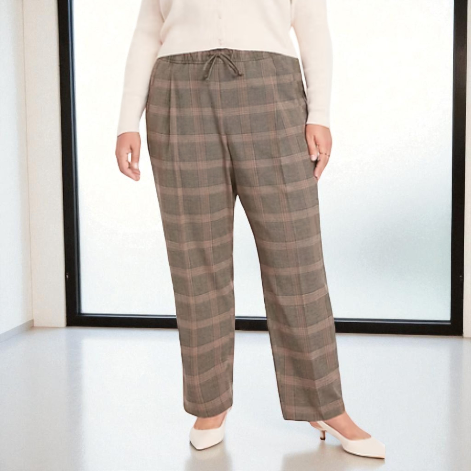 Old Navy High-Waisted Billie Straight Plaid Ankle Pants NWT #798037 XS to XXL