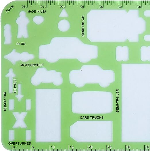 Crime Scene Traffic Drawing Template