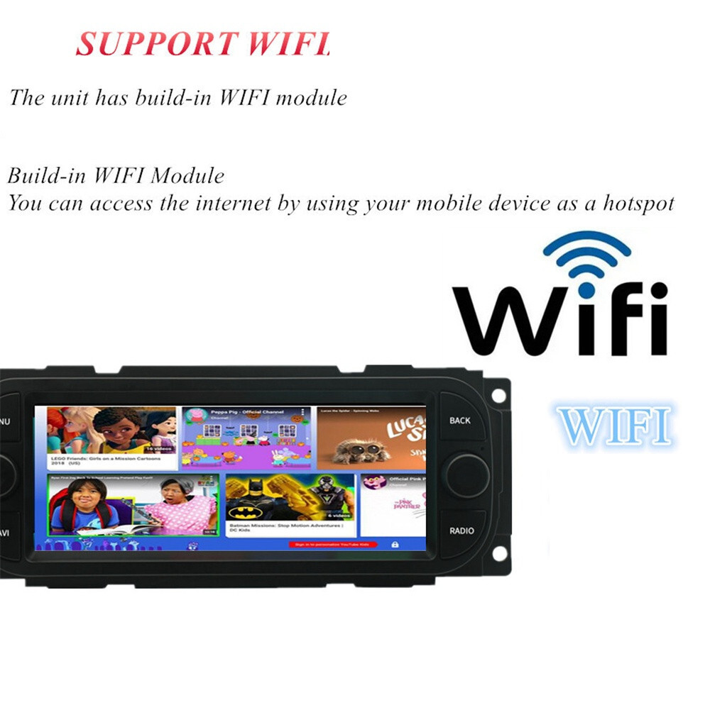 Touch Screen Car Radio Player BT SWC W/Cam Fit For Chrysler PT Cruiser 2000-2006