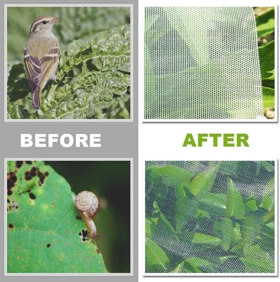 10*50ft Mosquito Garden Bug Insect Netting Barrier Bird Net Plant Protect Mesh/