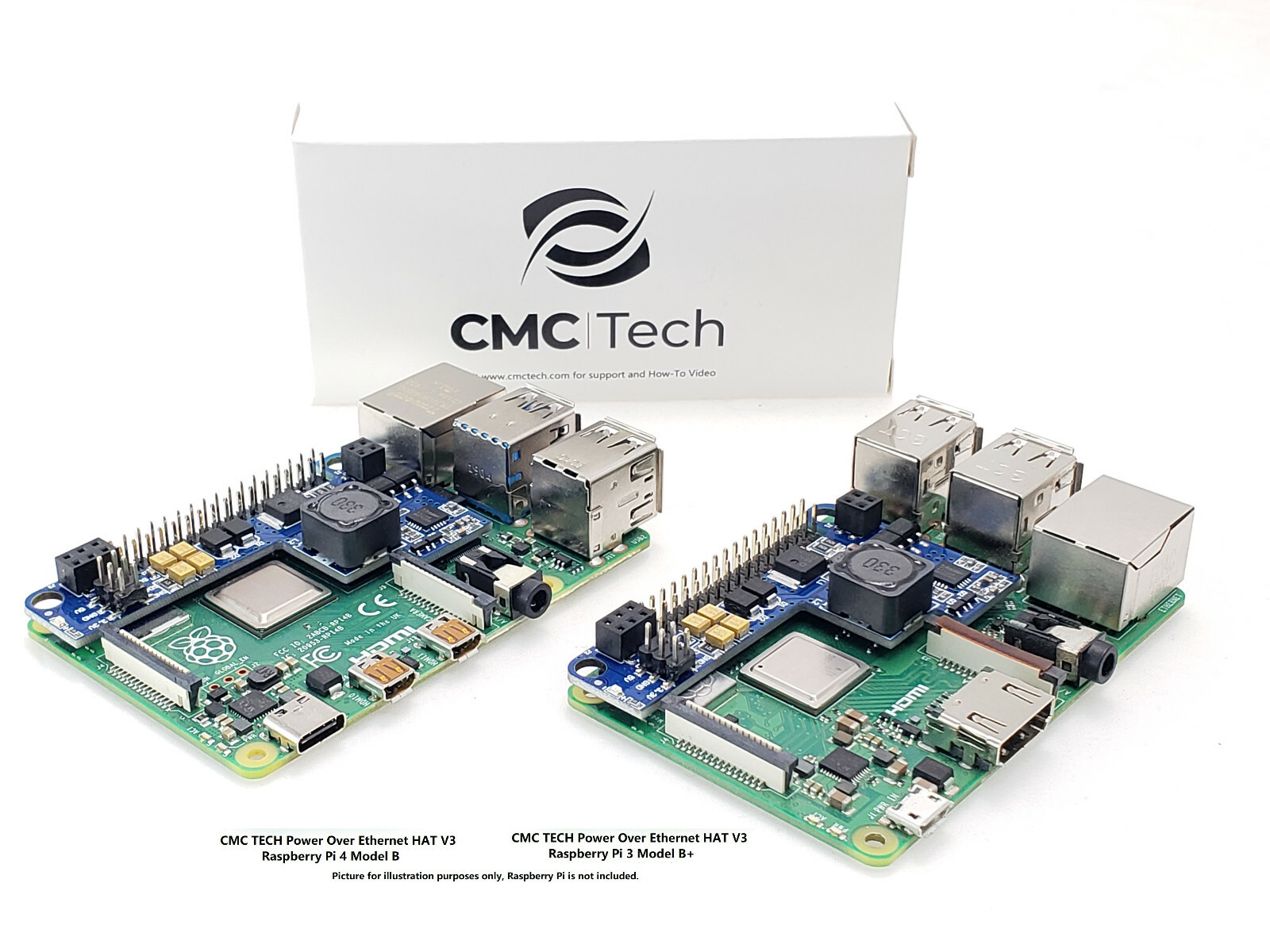 5V3.5A Raspberry Pi 4 4B 3B+ Plus PoE HAT Power Over Ethernet IEEE802.3af at USA