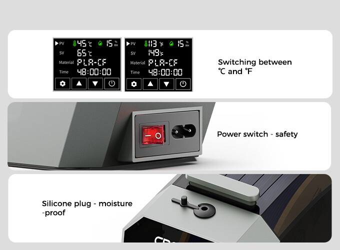 Creality Space π Dryer Quick dry adjustable temp Dec 11 launch stylish design