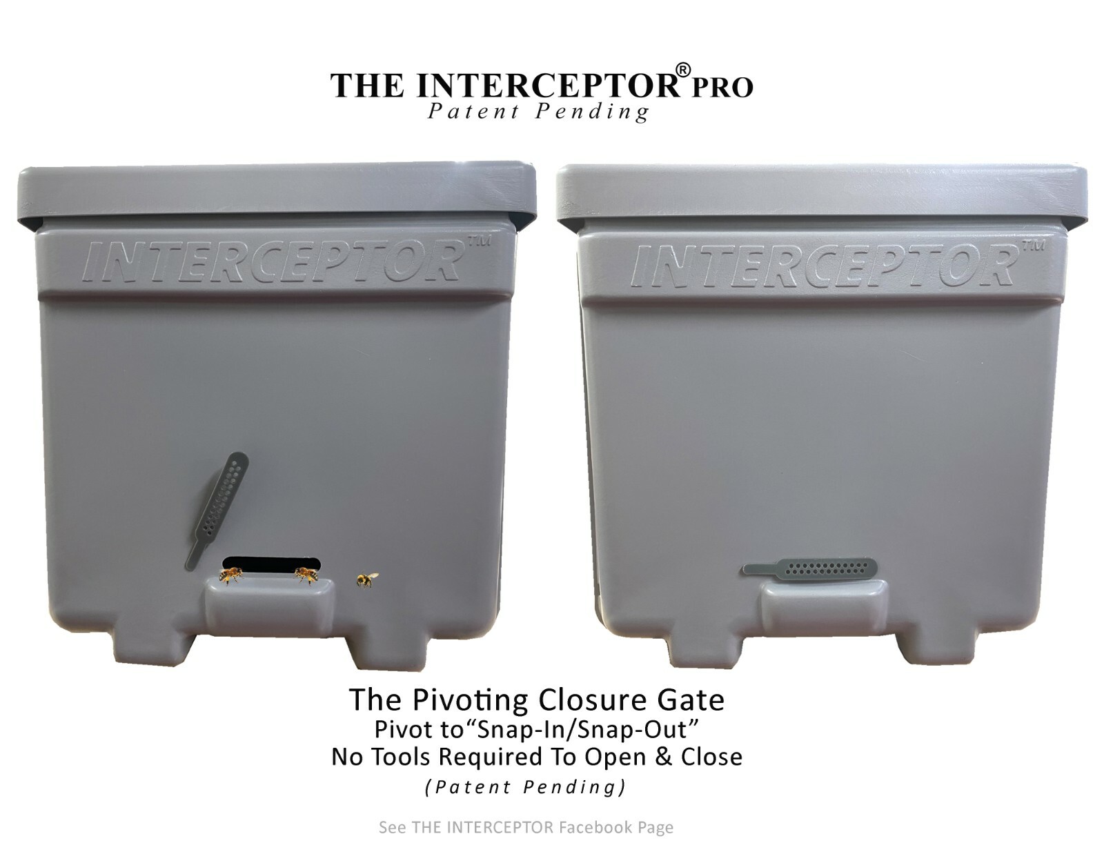Honeybee Swarm Trap-THE INTERCEPTOR PRO-bait hive, bee equipment, lure, trapping