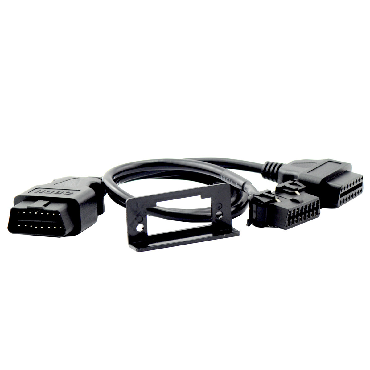 50cm 16 Pin Male to Female Adapter OBD 2 Splitter Y Cable with Underdash Bracket