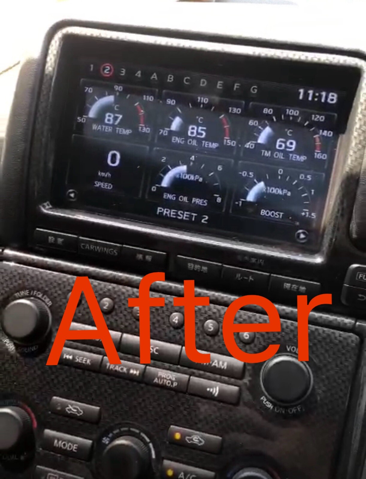 2008-2015NISSAN R35 GTR MFD Replacement HD screen Brand NEW 1024*600 resolution