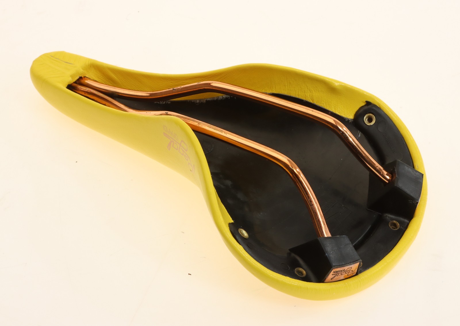 Selle San Marco Regal Girardi Yellow Leather Saddle Copper NEW Box NOS