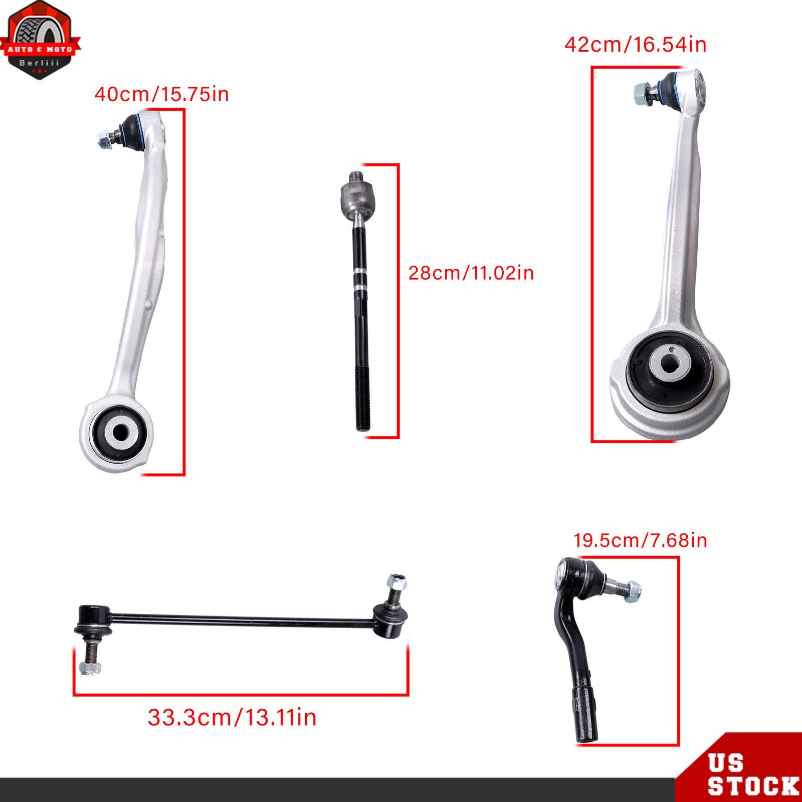 Steering Suspension Kit 10PCS For 2008-2015 Mercedes Benz C250 C300 C350 E350