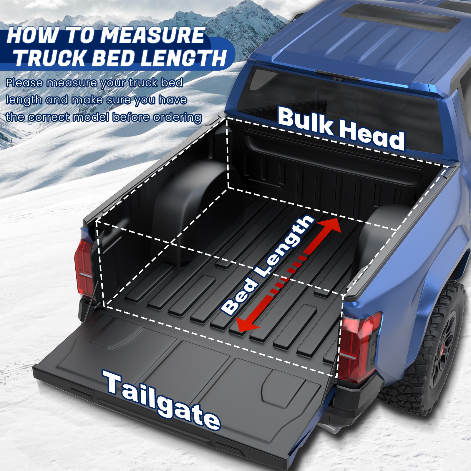 5.8FT Truck Tonneau Cover 4-Fold For 2009-2026 Ram 1500 Waterproof