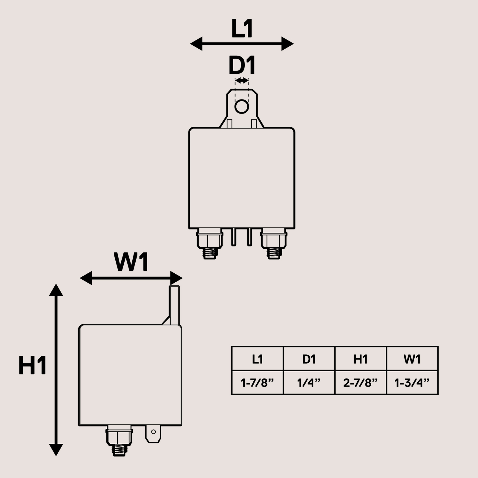 OLS 12V 120 Amp Split Charge Relay Switch - 4 Terminal Trucks Marine Boat Relays