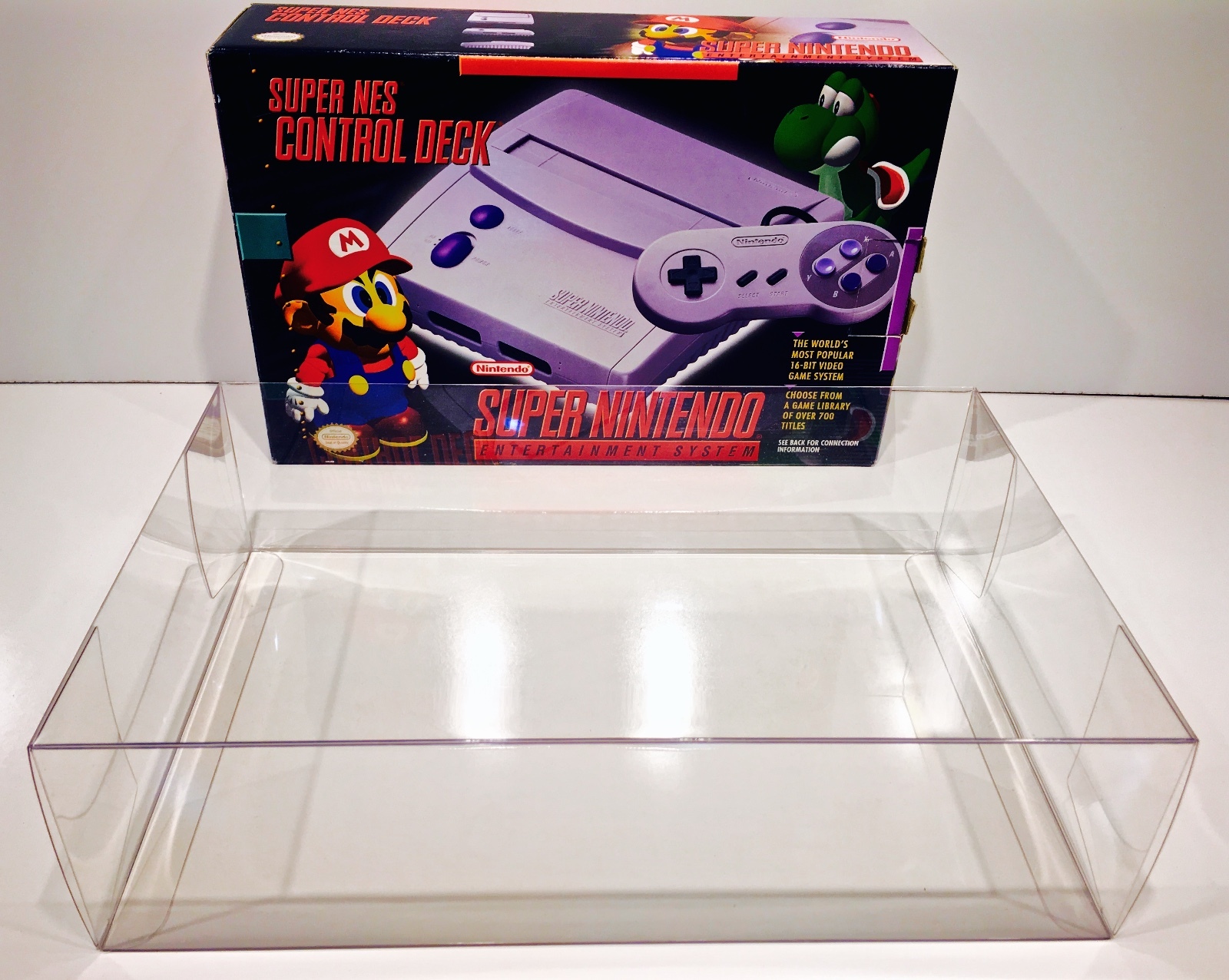 1 Console Box Protector For ORIGINAL SNES JR NOT CLASSIC! Super Nintendo