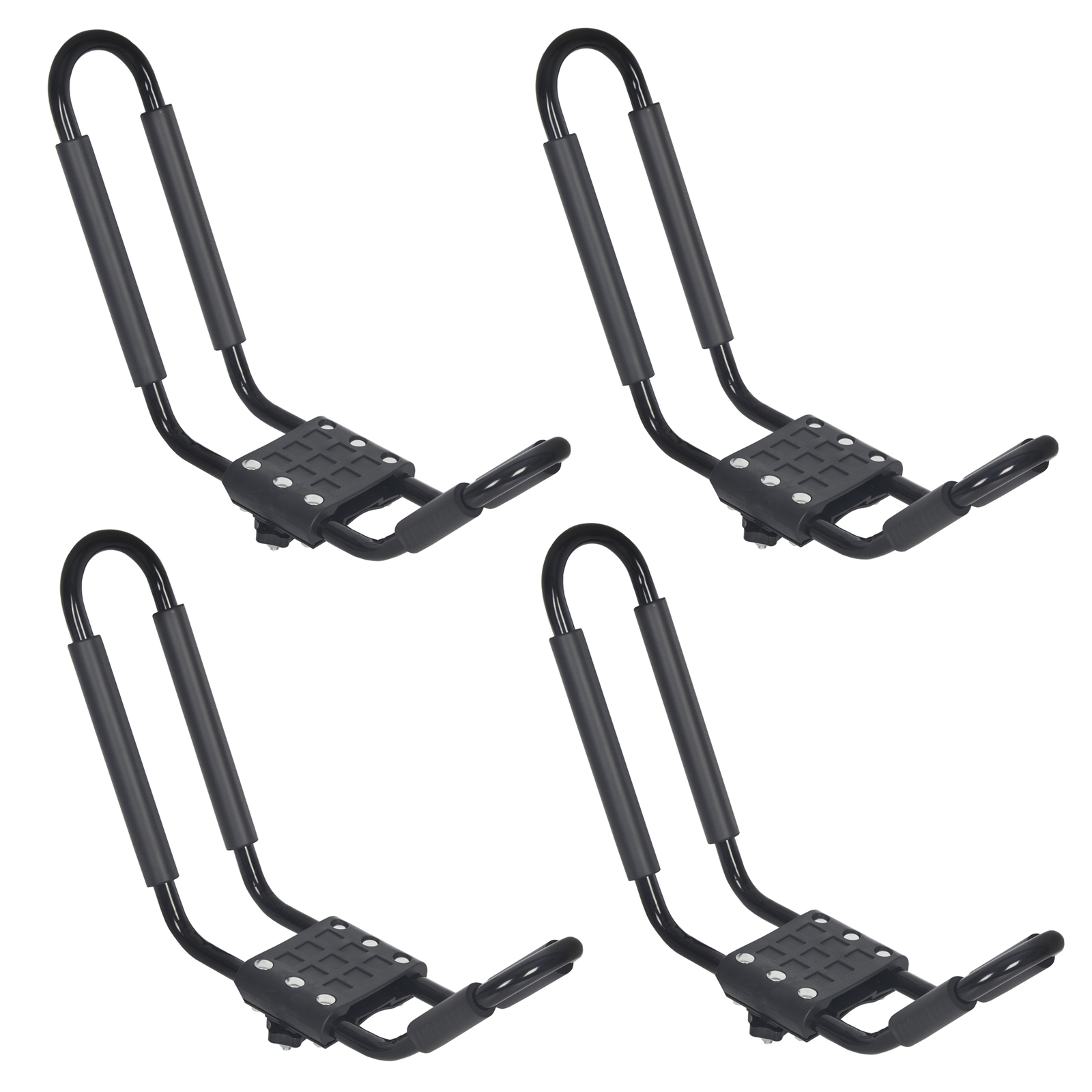 2 Pairs Kayak Roof Rack Carrier Boat Ski Surf Roof Mount Car Cross J-Bar Rack