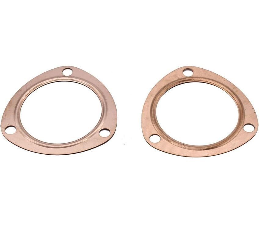 3" Copper Exhaust Gasket Set – 3-Bolt Reusable Seal SBC BBC 454