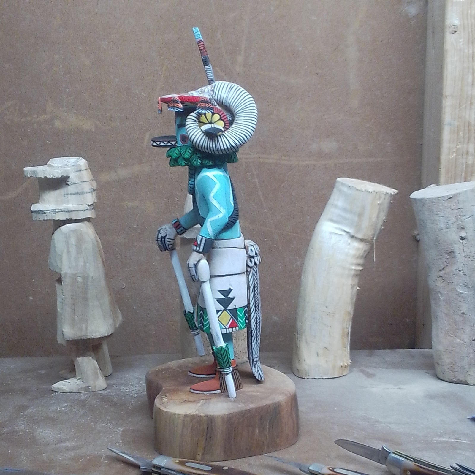 Hopi Kachina ( ram or sheep For Sale by carver )
