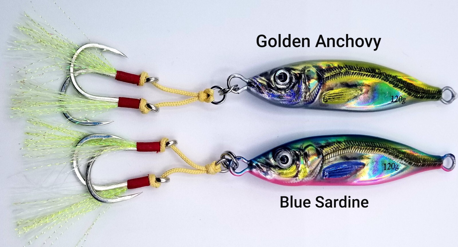 Slow Pitch Jig, Speed Jig, Fish Jig: Single or 2 per Pkge :80g, 120g or 160g