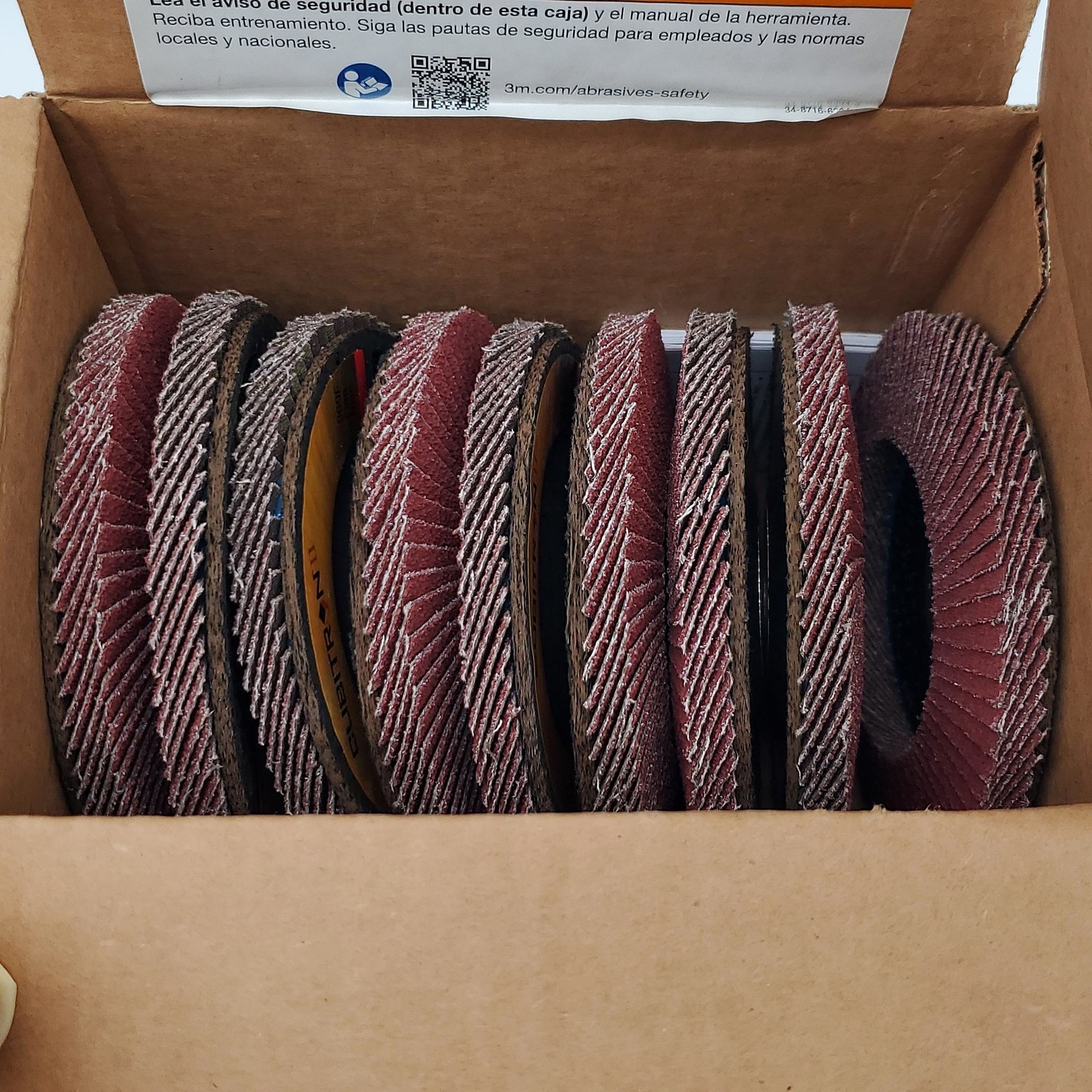 3M Cubitron 969F T29 Flap Wheels 40 Grit 4-1/2" Diam 7/8" Arbor 64394 Box of 10