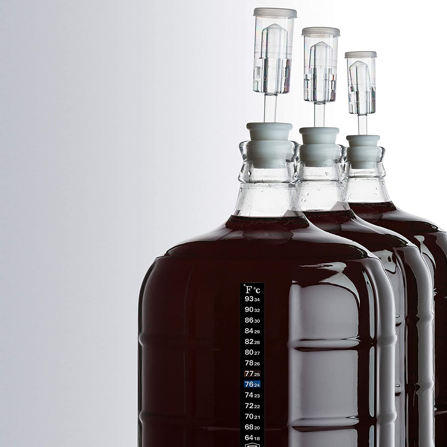 3 Pack Kombucha Fermentation Adhesive Strip Thermometer