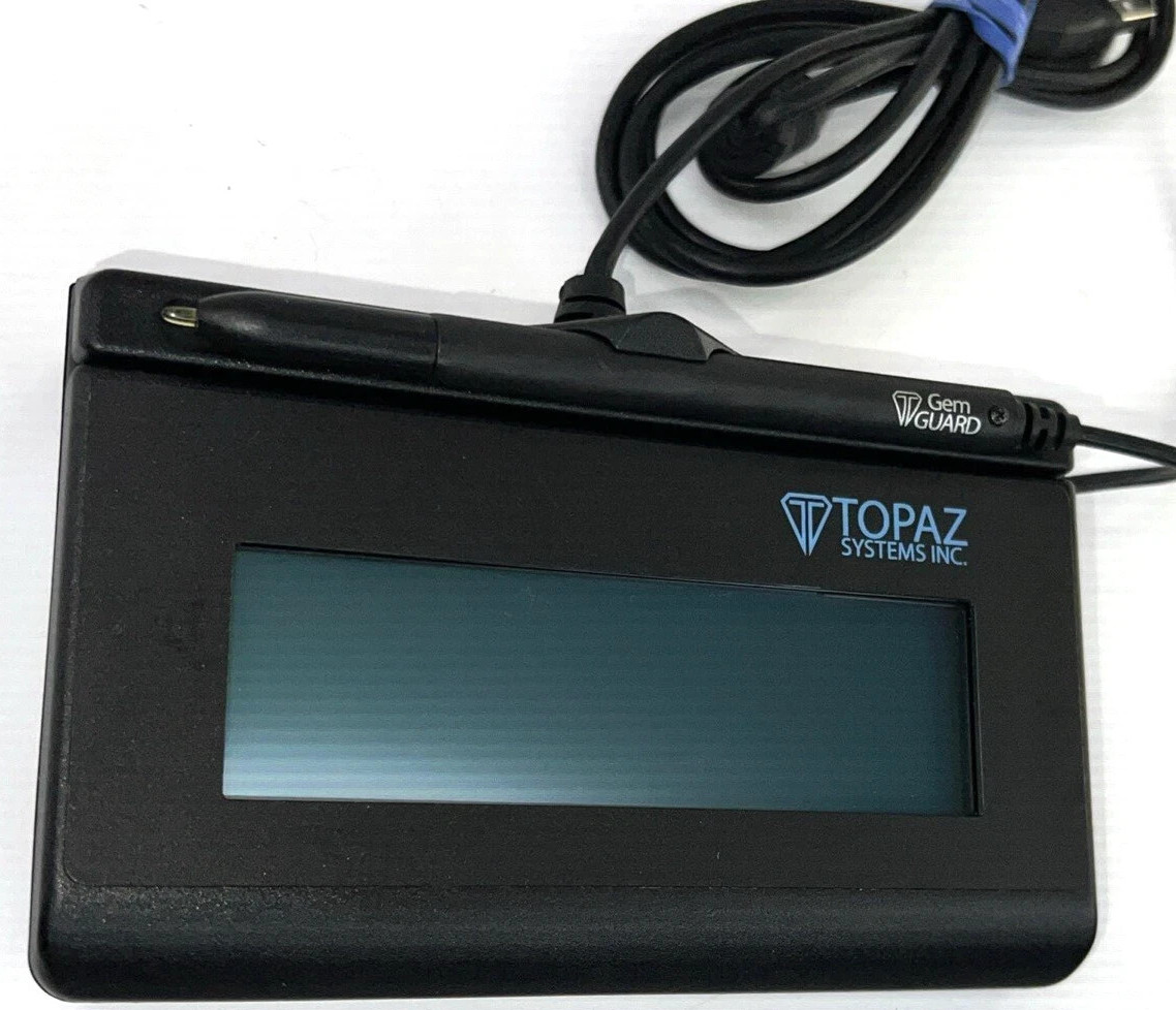 Topaz Systems T-LBK462-BSB-R SignatureGem 1x5 Backlit Signature Pad MN